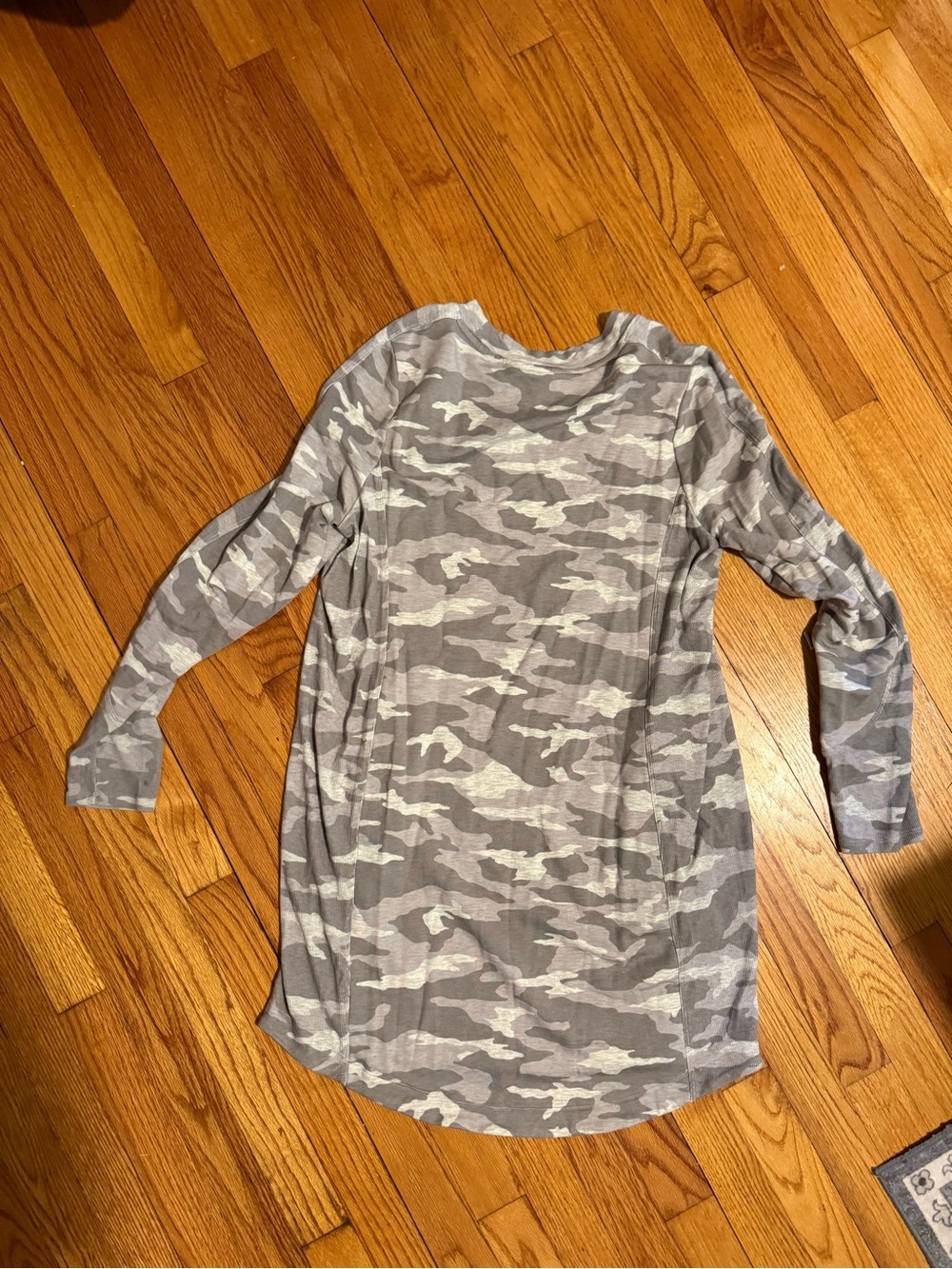 Athleta Gray Camo Sweater Long Sleeve Dress - Picture 4 of 4